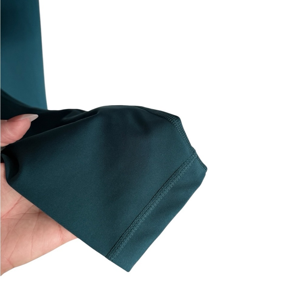 Teal High-Waisted Leggings - Picture 4 of 6